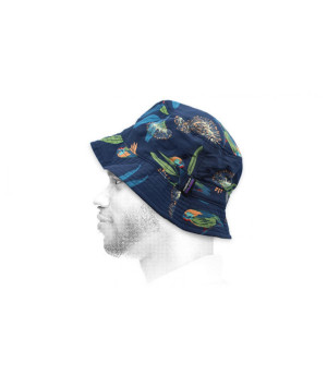 Fischerhut Patagonia bedruckt Wavefarer Bucket Parrots stone blue